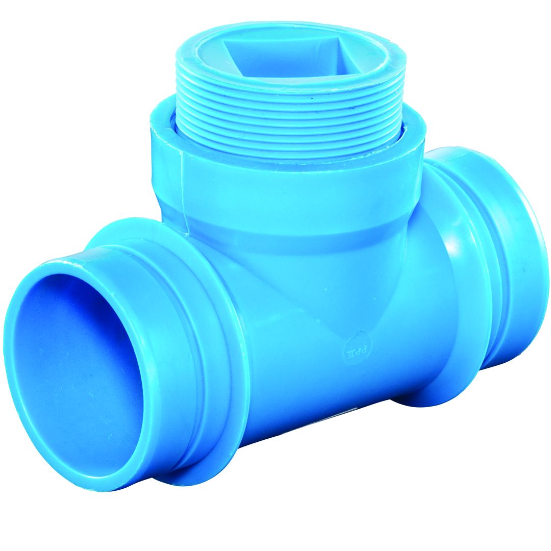 Product Image - Cleanout Tees Blueline FRPP NH - Angle