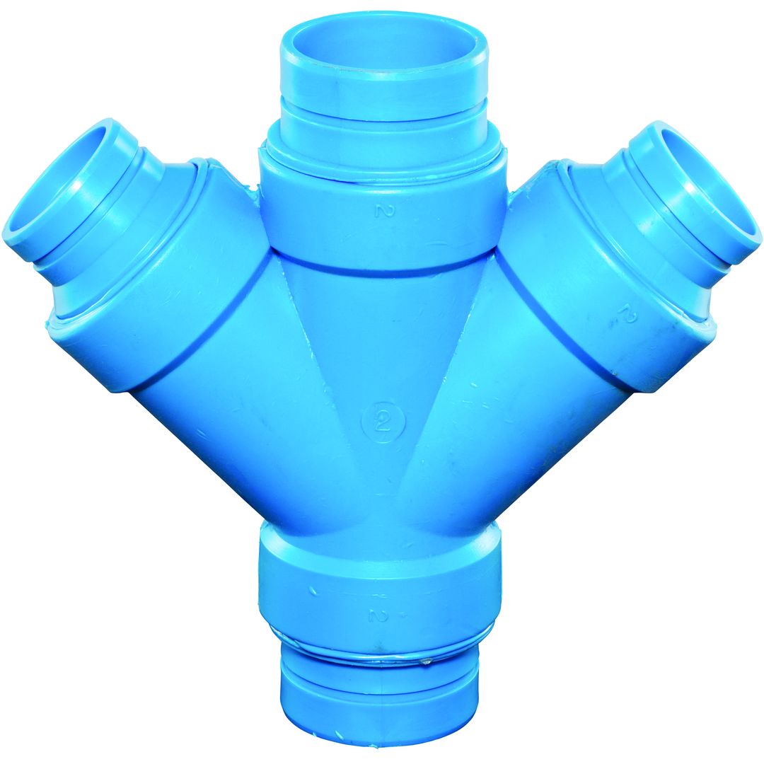 Product Image - Reducing Double Wyes Blueline FRPP NH