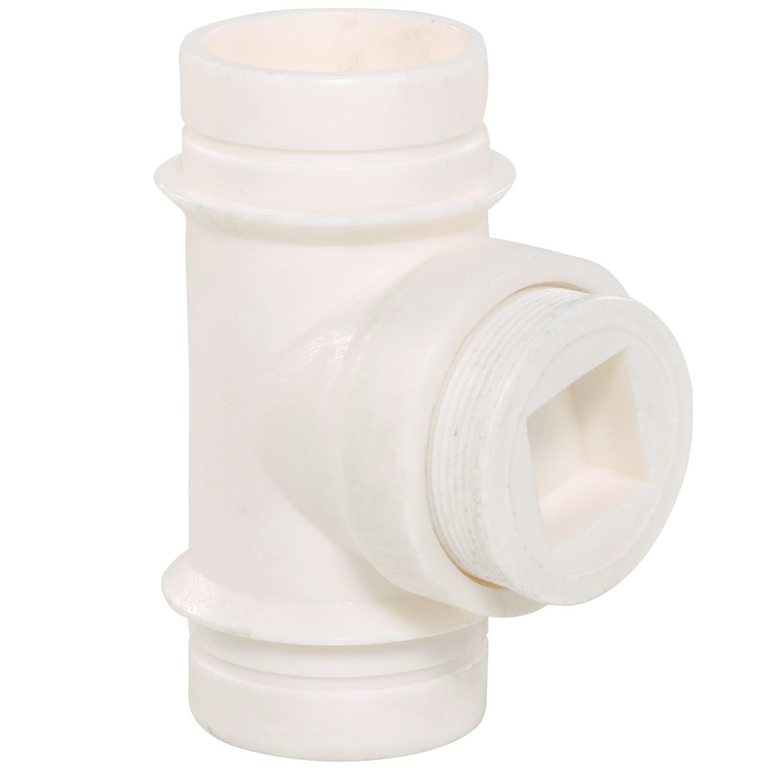 Product Image - Cleanout Tees Plenum Plus PVDF NH - Angle