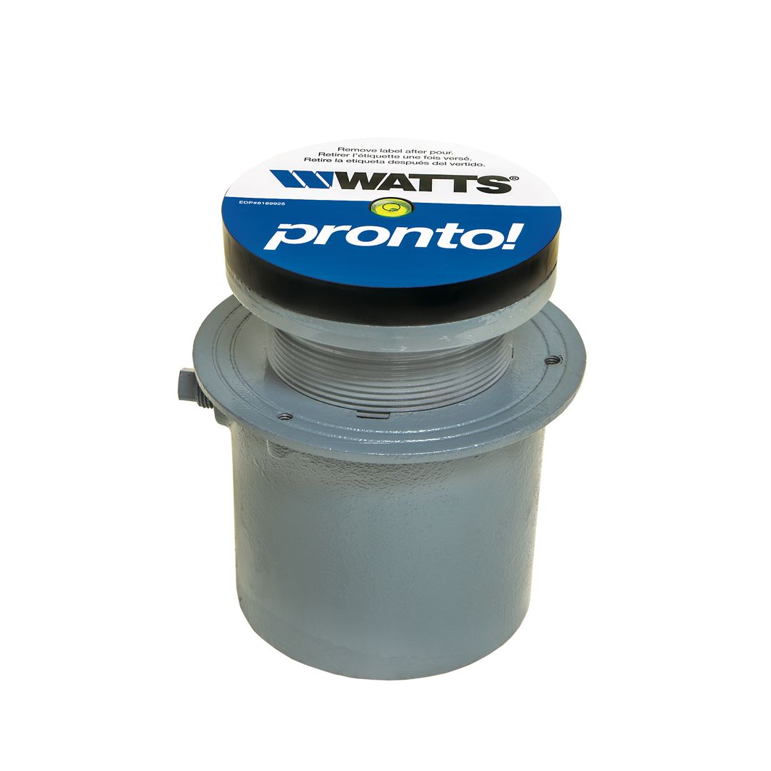 Cast Iron Adjustable Floor Drain with Integrated Level
