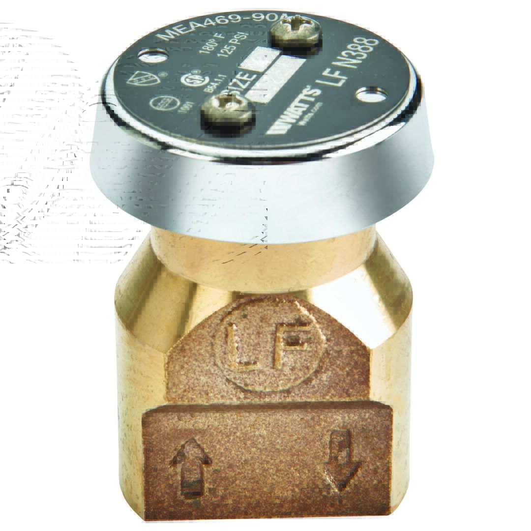 Product image 1/4 In Lead Free Atmospheric Vacuum Breaker, Bottom Inlet And Outlet